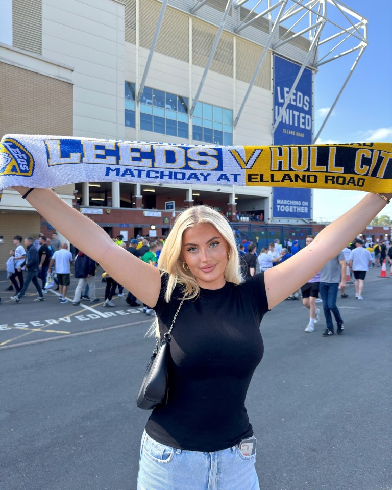 She is always supporting her club