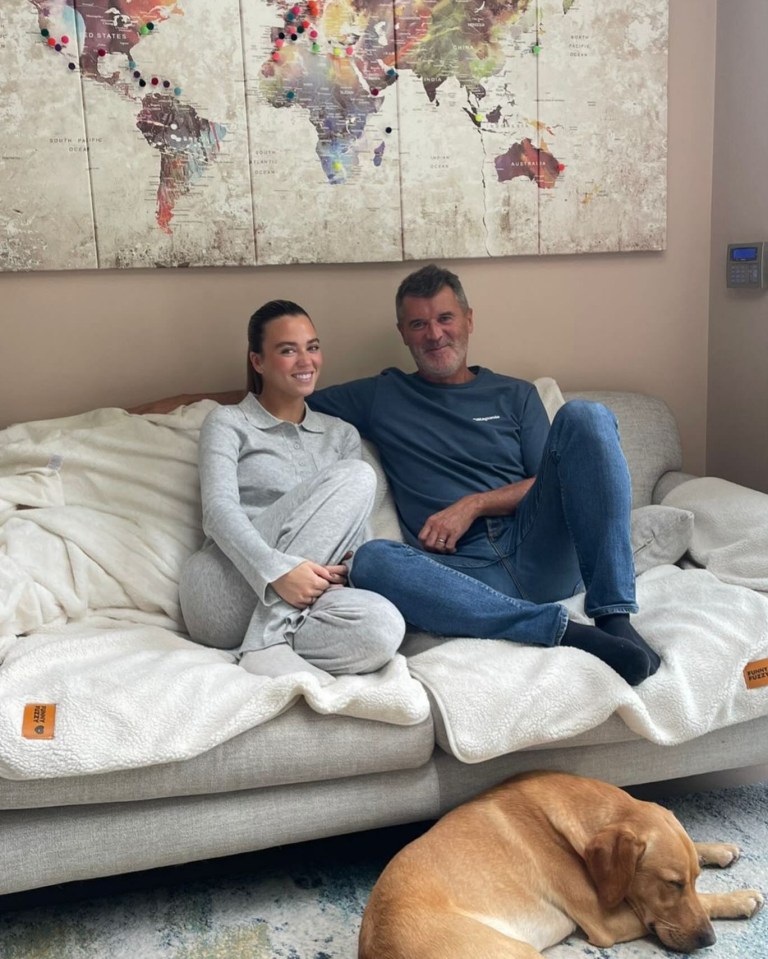 Roy Keane with his daughter Leah