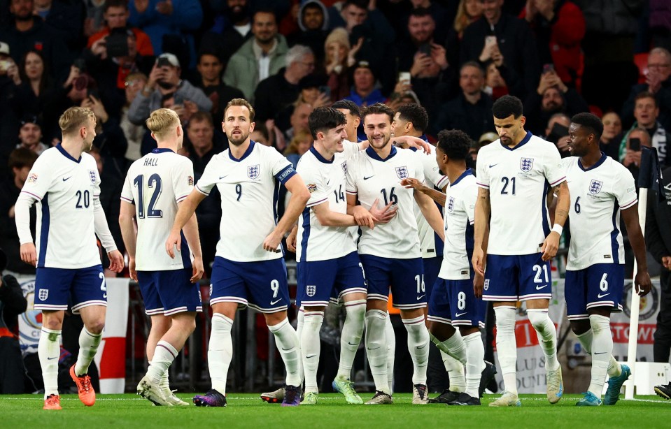 Fans loved seeing four new goalscorers for the Three Lions