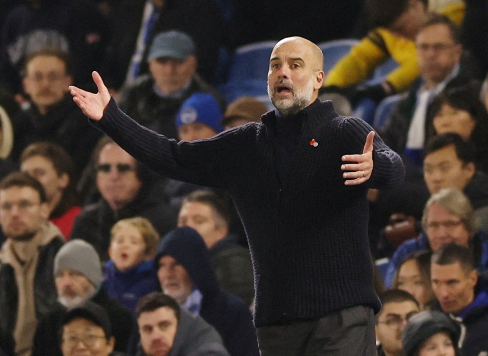 City chief Pep Guardiola was not too pleased Grealish went with England