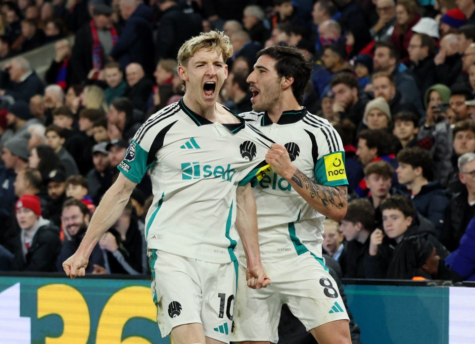 His shot went in off Guehi, with the strike going down as an own-goal