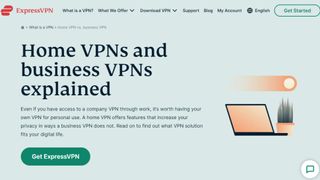 ExpressVPN website screenshot.