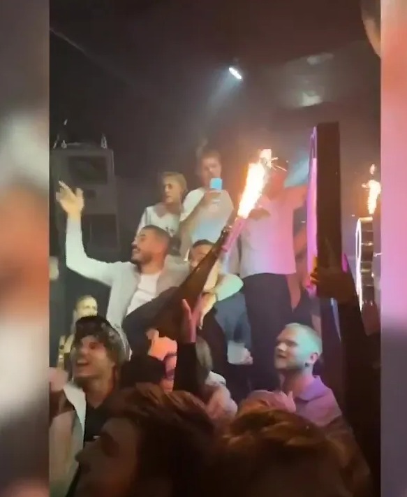 Leicester City players were spotted partying in Copenhagen