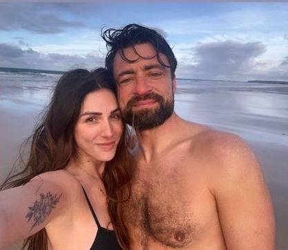 Russell Martin and Lucy Pinder looked loved-up on a trip away during the international break