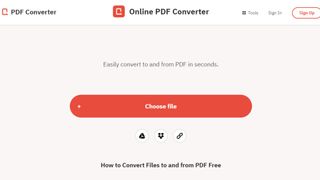 PDF Converter website screenshot.