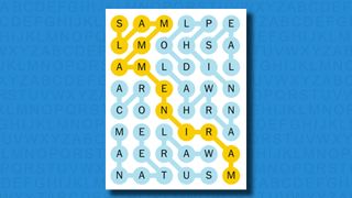 NYT Strands answers for game 260 on a blue background