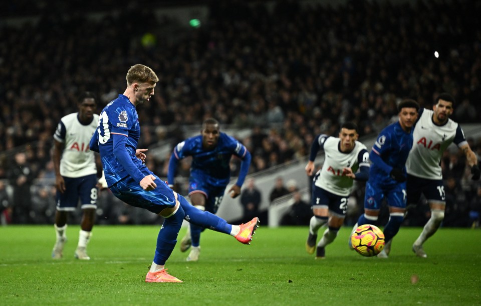 Cole Palmer showed his trademark composure to level from the spot