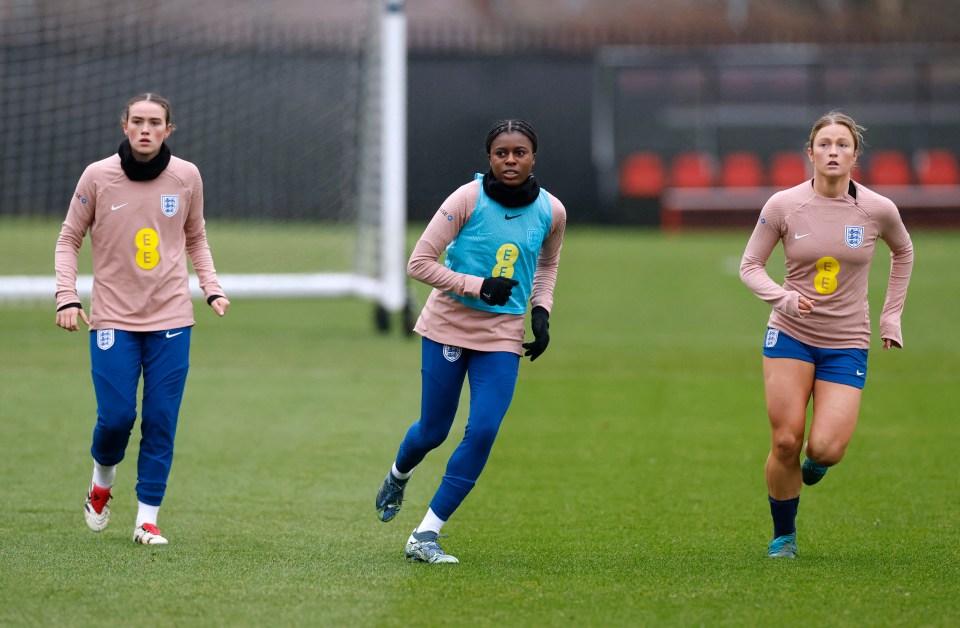 Along with Jess Naz, Grace Clinton (left) and Ruby Mace (right) are vying for a tarting spot for England against Switzerland