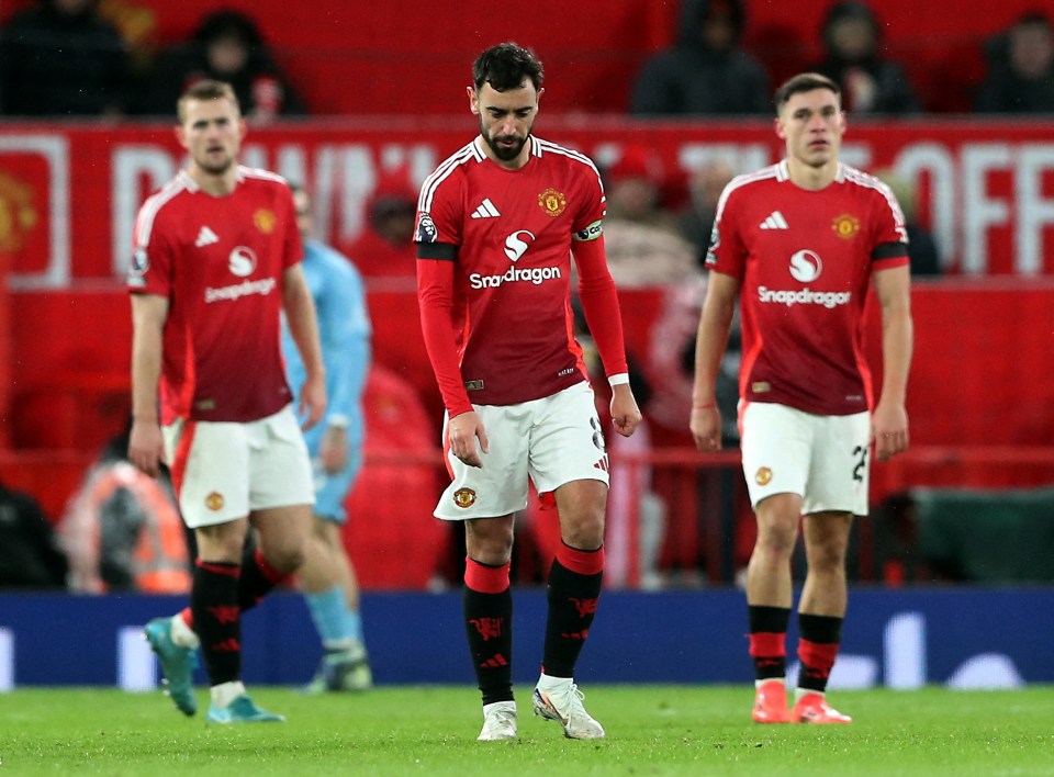 Man Utd suffered a 3-2 home defeat to Nottingham Forest on Saturday