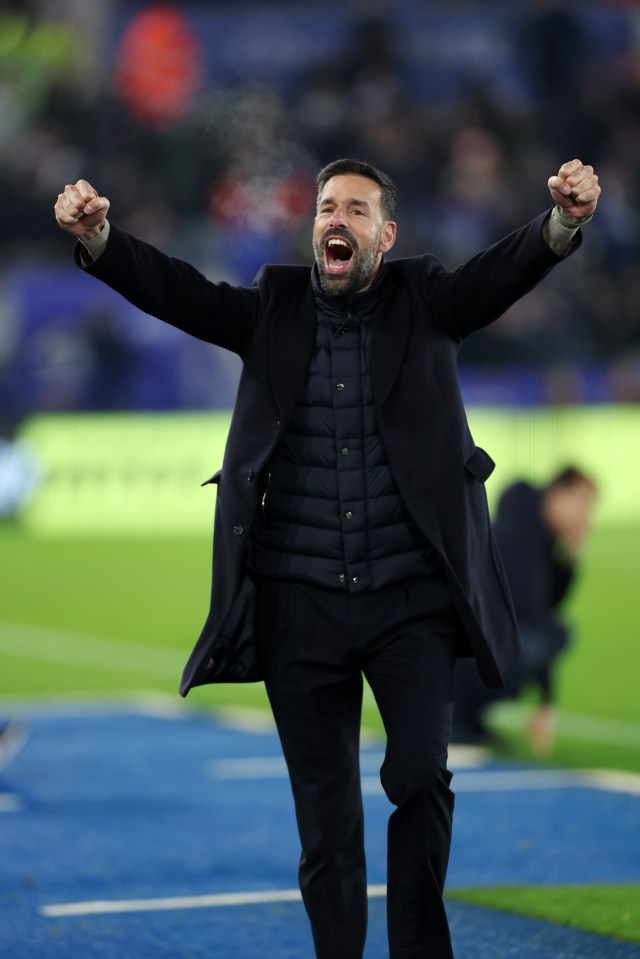 Ruud Van Nistelrooy got off to winning ways as Leicester boss