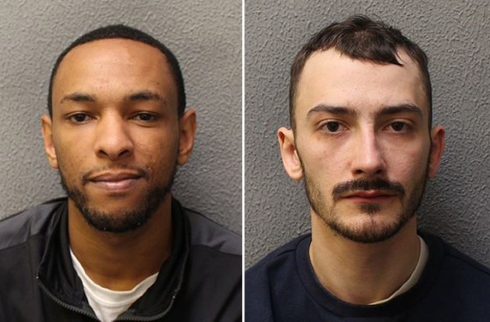 Ashley Smith, left, and Jordan Northover admitted to trying to rob Mesut Ozil