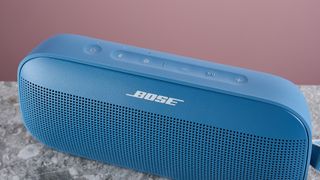 Bose SoundLink Flex Gen 2 on stone surface