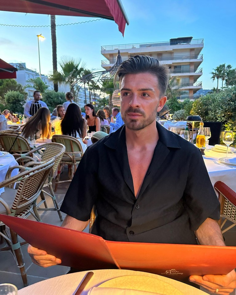 Grealish also enjoyed some time in the sun
