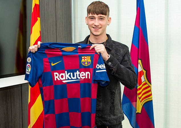 Aged 16, Barry signed for Barcelona