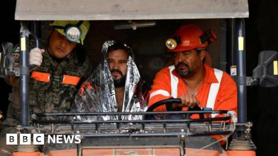 Trapped miner rescued from flooded Mexican tunnel after 14 days