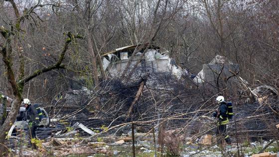Video. DHL cargo plane crashes into house in Lithuania