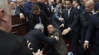 Video. Fistfights in Serbia’s parliament over rail station roof collapse