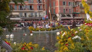 Video. Villefranche-sur-Mer celebrates traditional flower naval battle