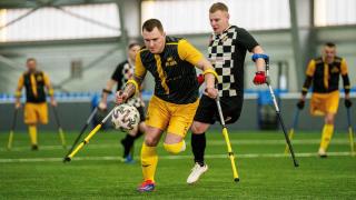Ukrainian amputees, many wounded in the war, participated in Ukraine's first “League of the Mighty”