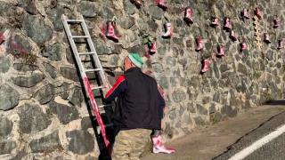 Video. A retiree turns old boots into flower pots inTurkey