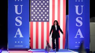 US elections 2024 live blog: Biden sparks row with ‘garbage’ comment after Harris’s big speech