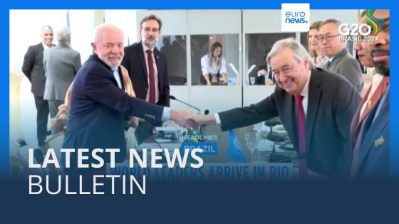 Video. Latest news bulletin | November 18th – Midday