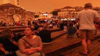 Athens turns orange under North Africa’s Sahara dust clouds | In Pictures News