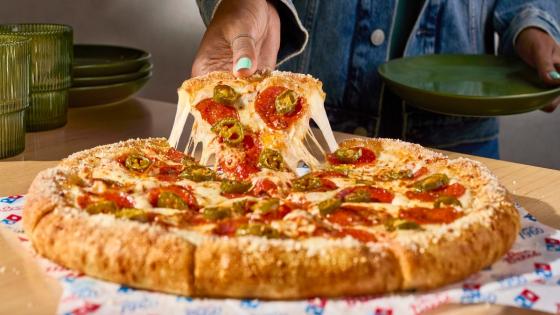 Domino’s launches stuffed crust pizza roughly 30 years after Pizza Hut invented the category