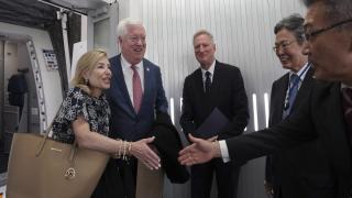 America’s new ambassador to Japan says he’s optimistic they can reach a deal over tariffs so both countries can ‘push back against a country like China’