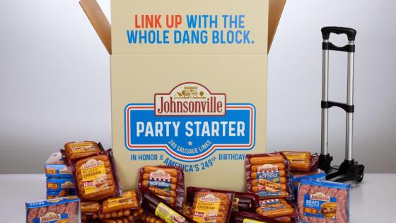 Johnsonville will offer an 80 lb, 249-link variety pack of sausages, brats, and hot dogs