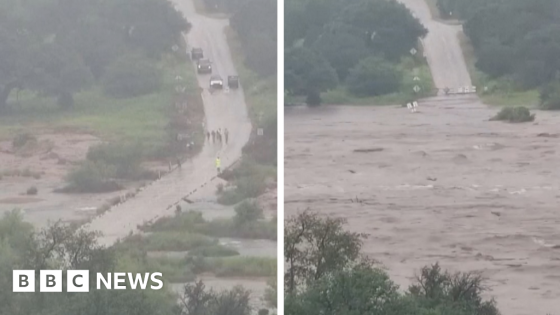 Timelapse shows how suddenly flood waters rose