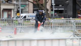Man reportedly on fire outside of New York Trump trial | Donald Trump News