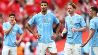 Pep Guardiola admits Man City were ‘HUNGOVER’ for FA Cup final loss against Man Utd following Premier League title bash