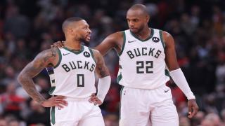 As Bucks prepare without Giannis, Damian Lillard and Khris Middleton ‘can’t get stuck’ on offense