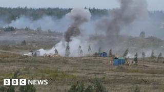 Belarus and Russia stage joint military drills