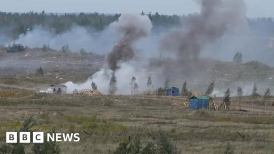 Belarus and Russia stage joint military drills