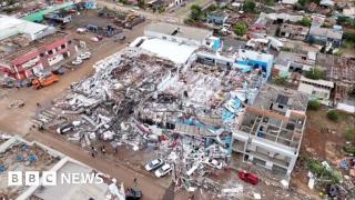 Drone footage town destroyed by deadly Brazil tornado