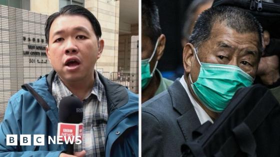 BBC reports from outside court after Jimmy Lai sentencing