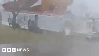 Roof ripped off home as severe storms hit central US