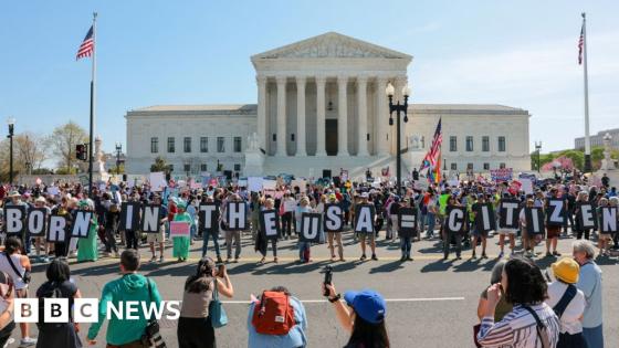 US Supreme Court appears sceptical of Trump plan to limit birthright citizenship