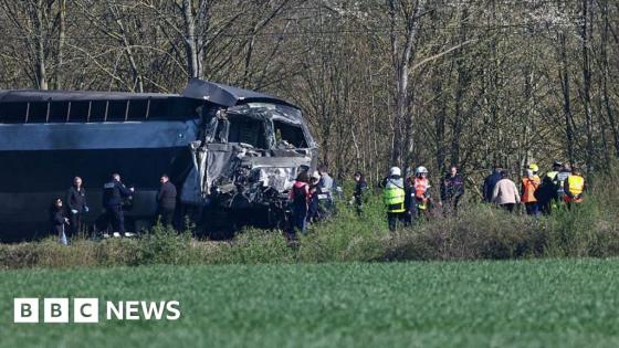 One dead as train travelling 99mph collides with lorry in France