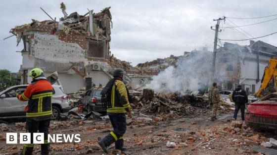 ‘Hundreds’ of drones and missiles fired at Ukraine by Russia