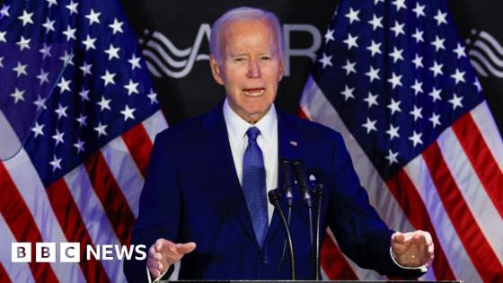 Biden attacks Trump in first speech since leaving White House