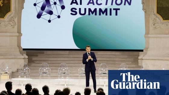 US and UK not among signatories of Paris AI summit declaration | Artificial intelligence (AI)