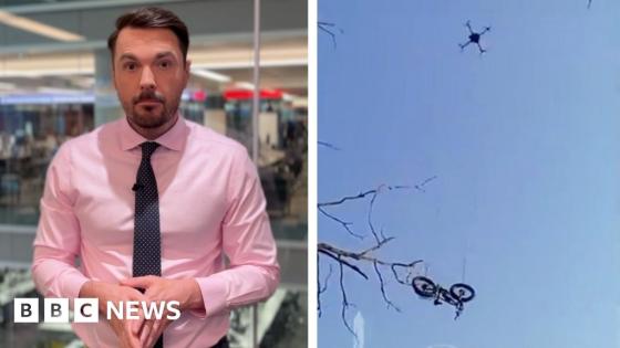 Wounded soldier escapes battlefield using e-bike delivered by drone