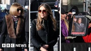 Liz Hurley and Anna Wintour among mourners at Valentino’s funeral