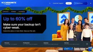 This Black Friday get your cloud backup up and running and protect your data with Carbonite—all three plans are off 60% this week.