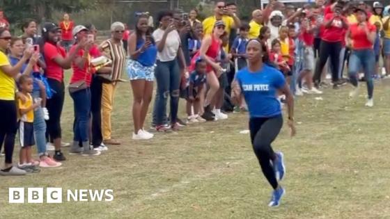 Olympic legend shows no mercy at school sports day parents’ race