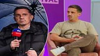 Gary Neville recounts terrifying moment on a plane when he feared he was 'going to have a heart attack', as Man United legend opens up on his hectic work schedule