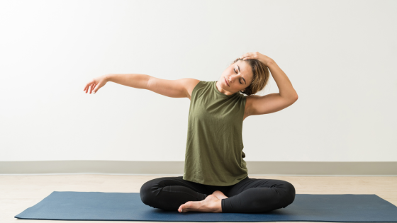 Pilates teacher shares four-minute routine to release tension in the neck and shoulders